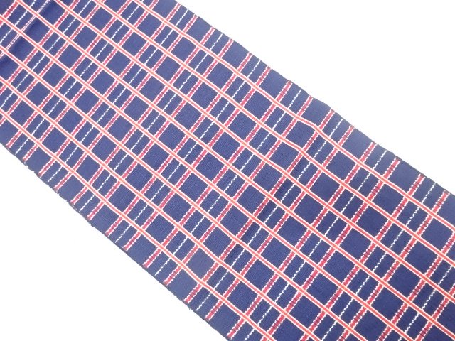 JAPANESE NAGOYA OBI / WOVEN KANTO STRIPE PATTERN